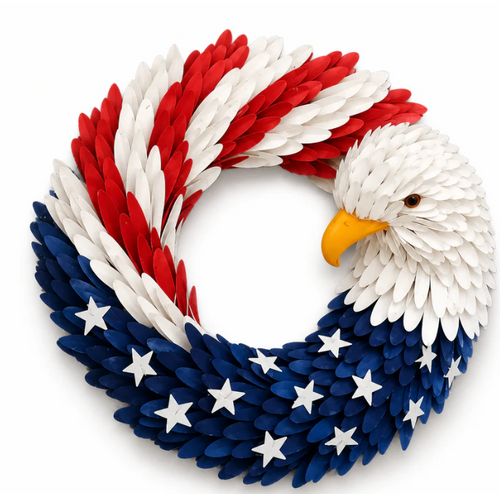 Thomas's Hand Crafted American Eagle Wreath